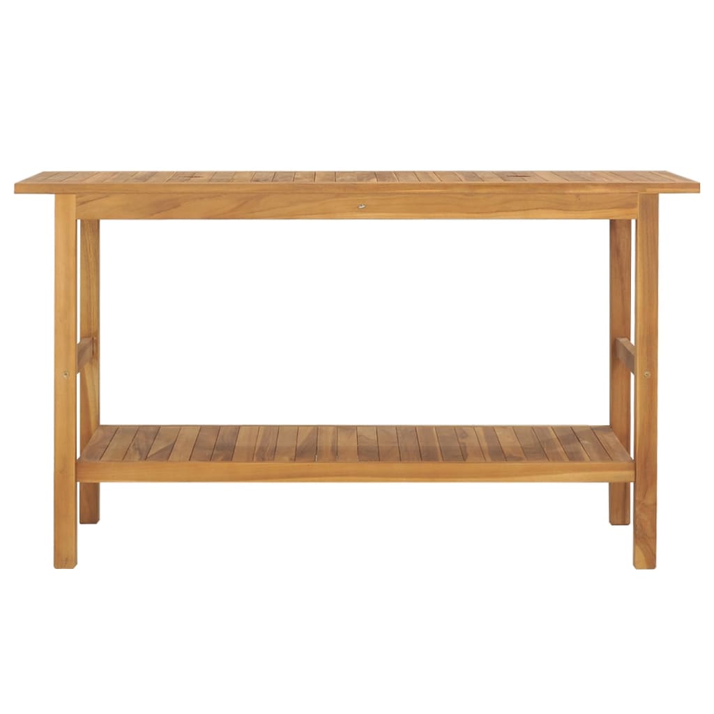 badeværelsesmøbel 132x45x75 cm massivt teaktræ