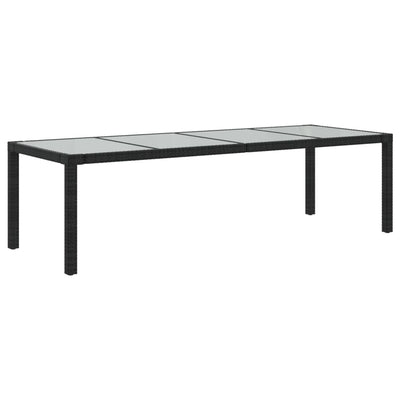 udendørs spisebordssæt 9 dele med hynder polyrattan sort