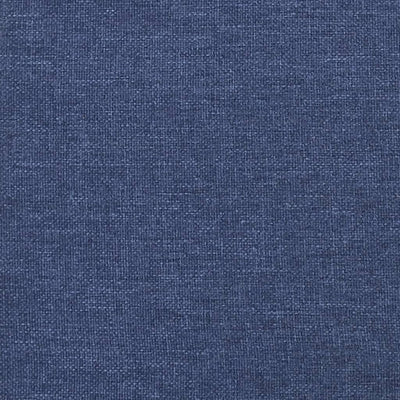 springmadras med pocketfjedre 120x200x20 cm stof blå