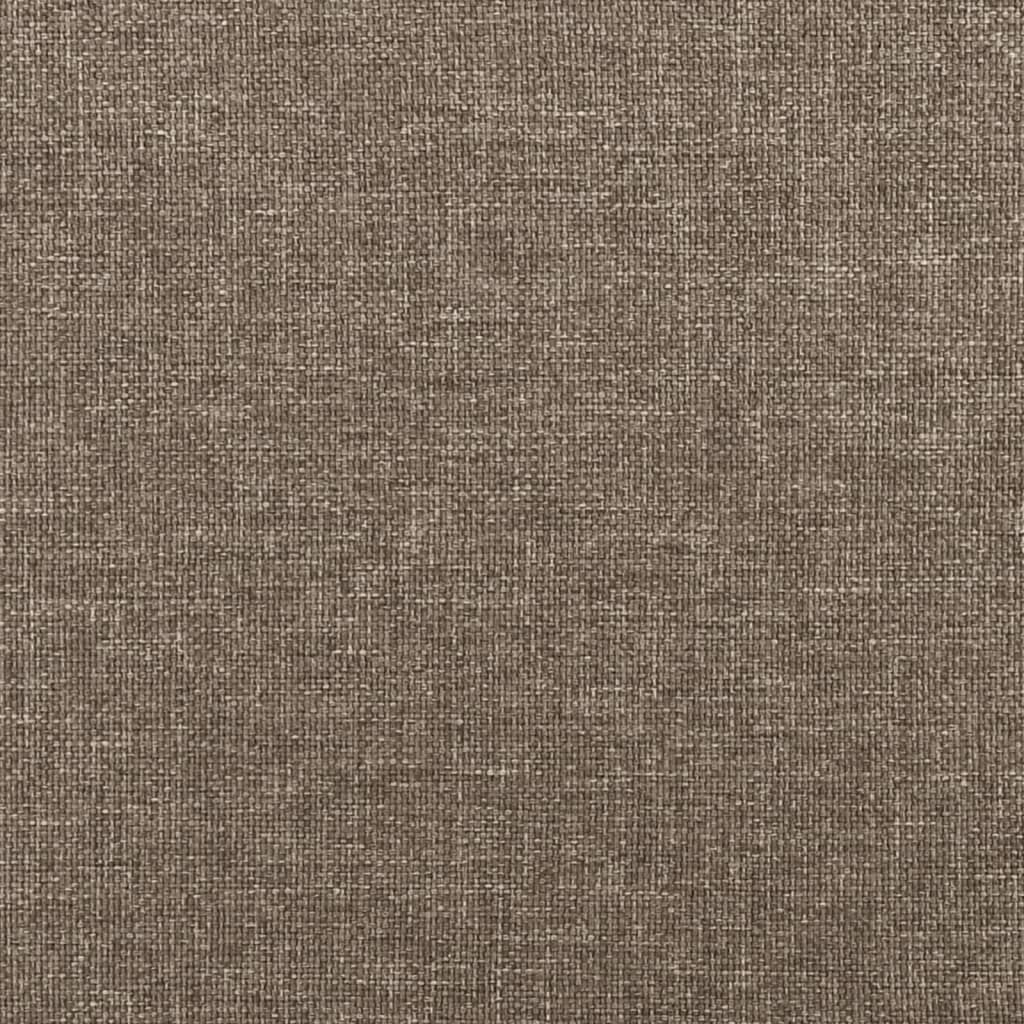 springmadras med pocketfjedre 140x190x20 cm stof gråbrun