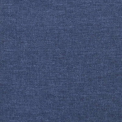 springmadras med pocketfjedre 140x190x20 cm stof blå