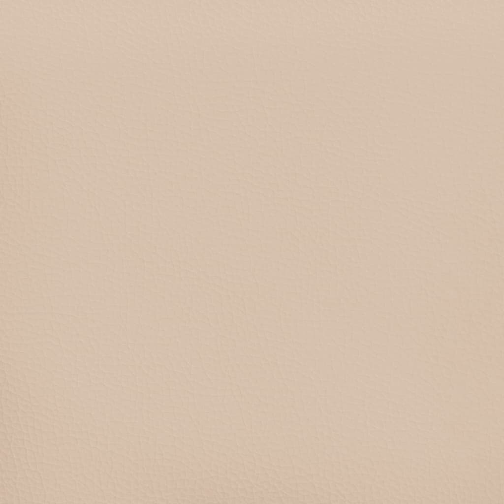 springmadras + pocketfjedre 140x200x20 cm kunstlæder cappuccino