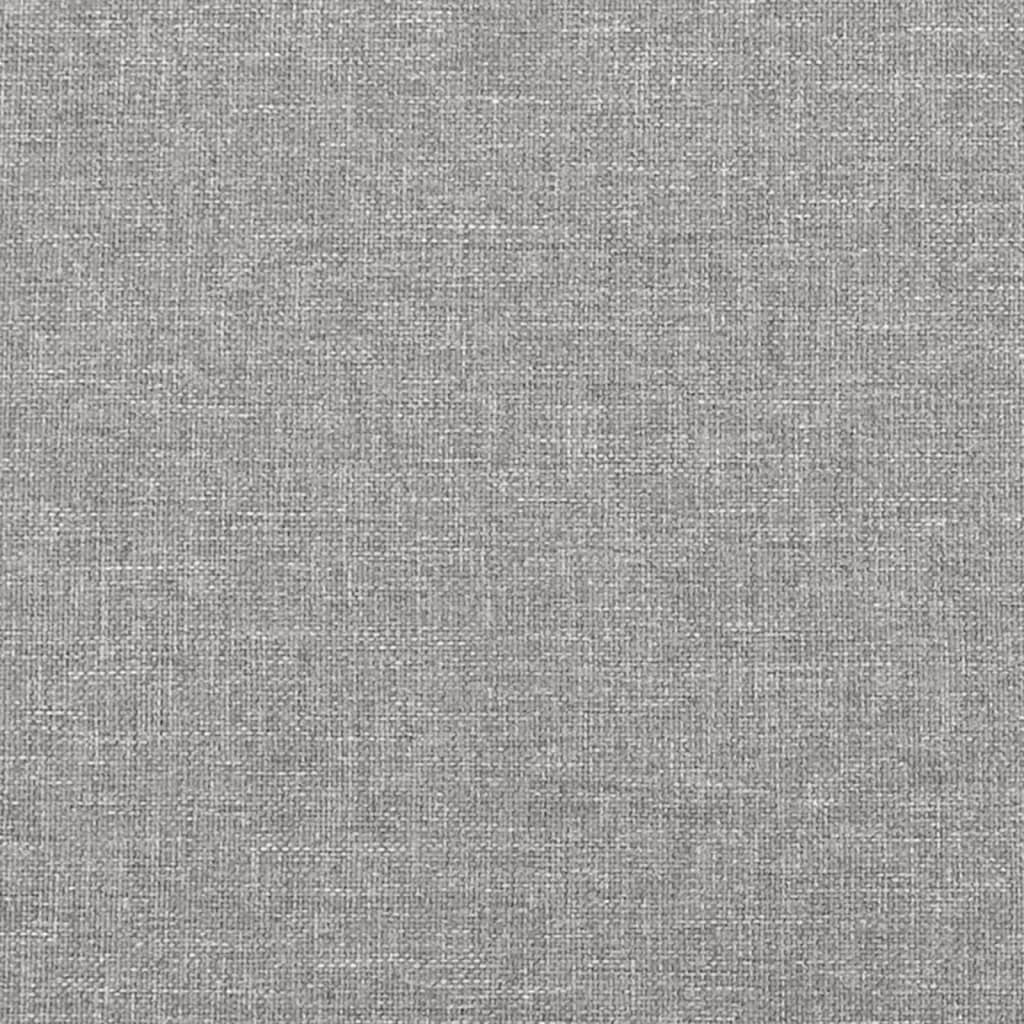springmadras med pocketfjedre 160x200x20 cm stof lysegrå