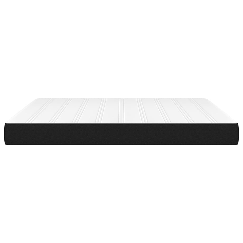 springmadras med pocketfjedre 160x200x20 cm stof sort