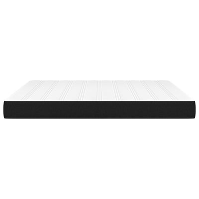 springmadras med pocketfjedre 160x200x20 cm stof sort