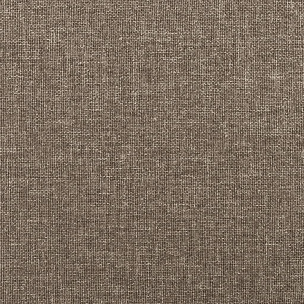 springmadras med pocketfjedre 160x200x20 cm stof gråbrun