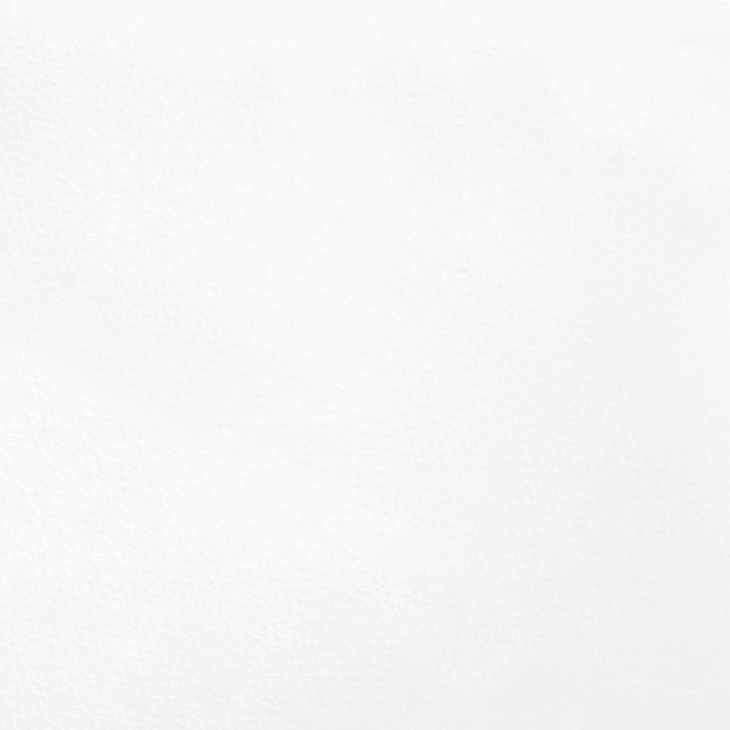 springmadras med pocketfjedre 160x200x20 cm kunstlæder hvid