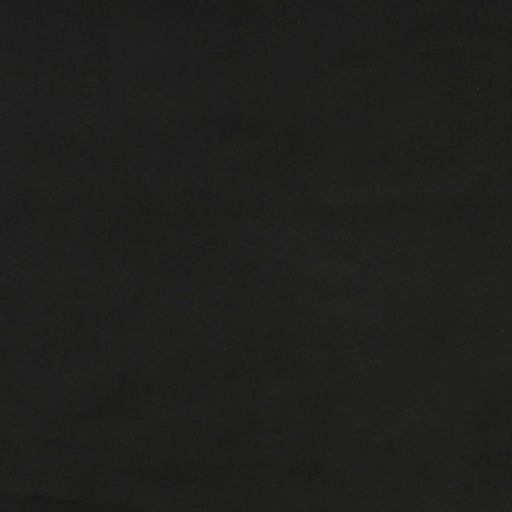 springmadras med pocketfjedre 160x200x20 cm fløjl sort