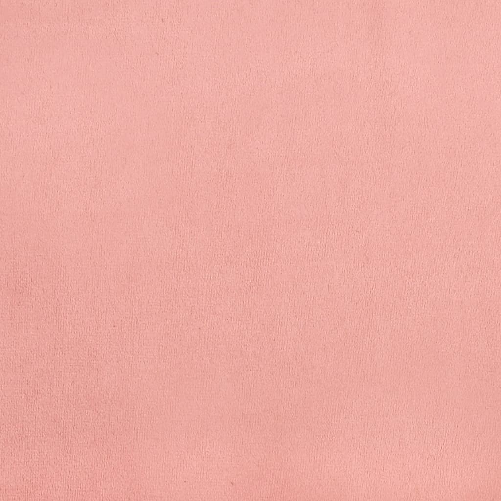 springmadras med pocketfjedre 160x200x20 cm fløjl pink