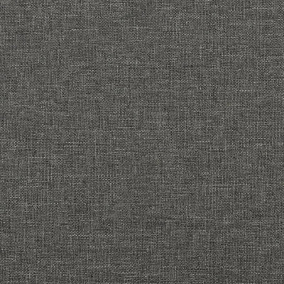 springmadras med pocketfjedre 180x200x20 cm stof mørkegrå
