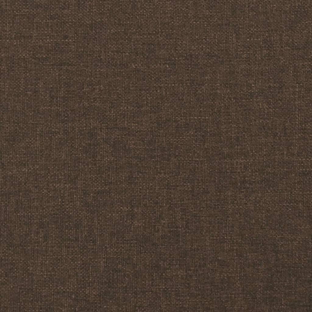 springmadras med pocketfjedre 180x200x20 cm stof mørkebrun