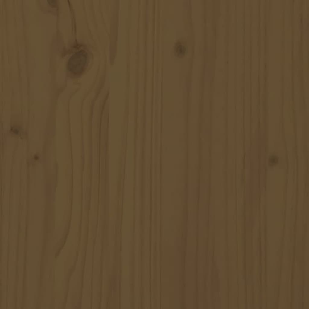 højskab 100x40x108,5 cm massivt fyrretræ gyldenbrun