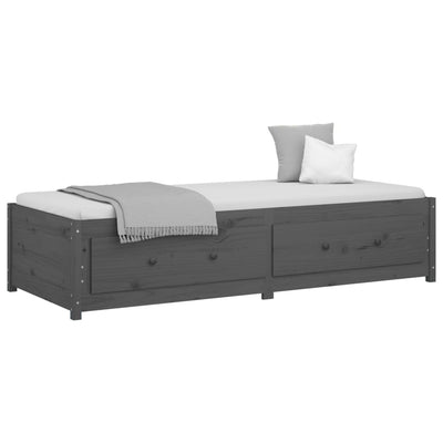 daybed 90x190 cm Single massivt fyrretræ grå