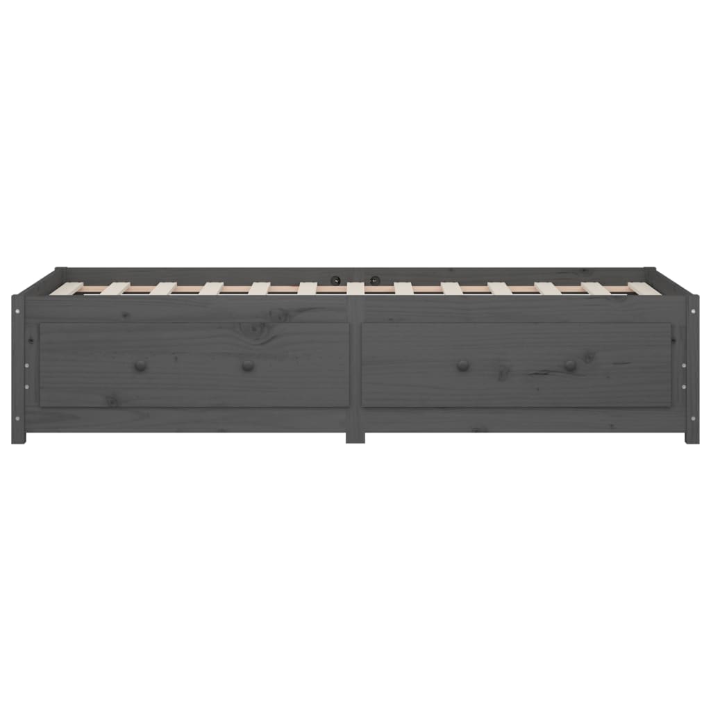 daybed 90x190 cm Single massivt fyrretræ grå