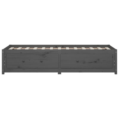 daybed 90x190 cm Single massivt fyrretræ grå