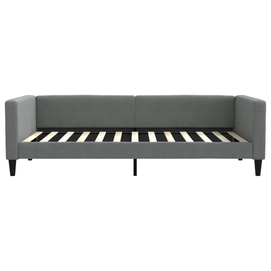 daybed med udtræk 100x200 cm stof mørkegrå