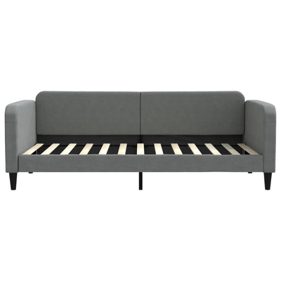 daybed med madras 90x200 cm stof mørkegrå