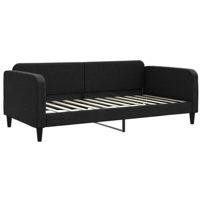 daybed med madras 100x200 cm stof sort