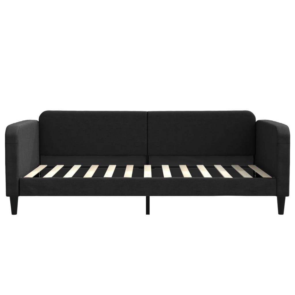daybed med madras 100x200 cm stof sort