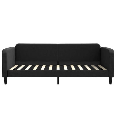 daybed med madras 100x200 cm stof sort