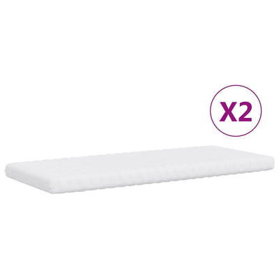 daybed med udtræk og madras 80x200 cm stof sort