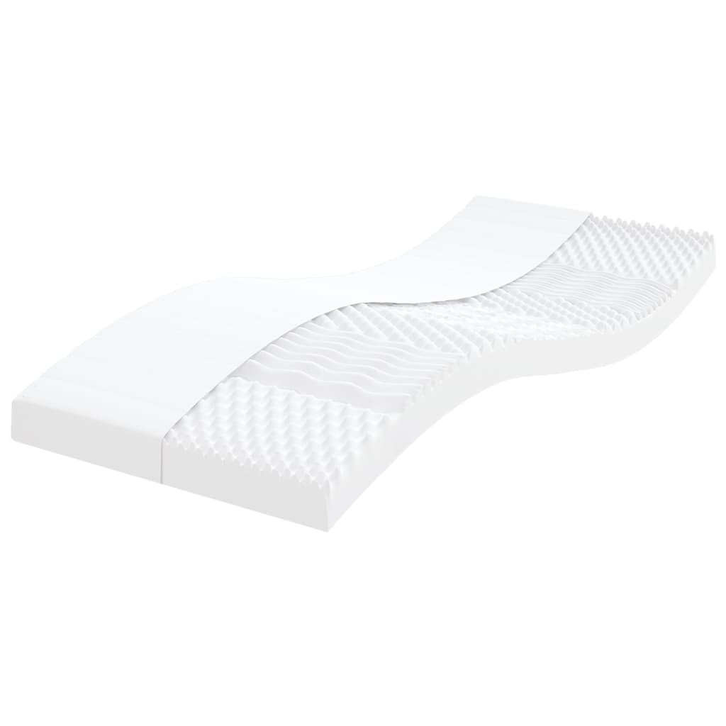 daybed med udtræk og madras 80x200 cm stof sort