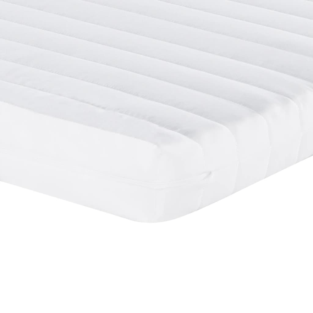 daybed med udtræk og madras 80x200 cm stof sort