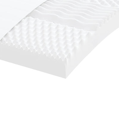 daybed med udtræk og madras 80x200 cm stof sort