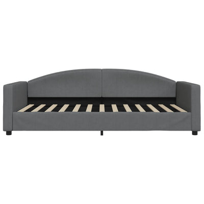 daybed med udtræk 100x200 cm stof mørkegrå