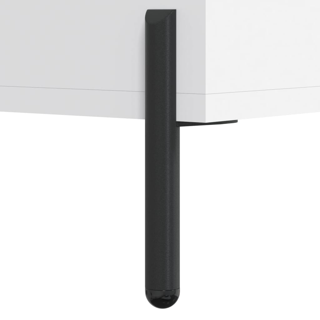 højskab 69,5x34x180 cm konstrueret træ hvid
