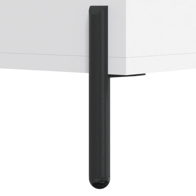 højskab 69,5x34x180 cm konstrueret træ hvid