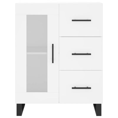 højskab 69,5x34x180 cm konstrueret træ hvid