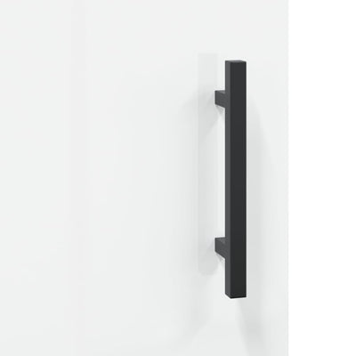 højskab 69,5x34x180 cm konstrueret træ hvid højglans