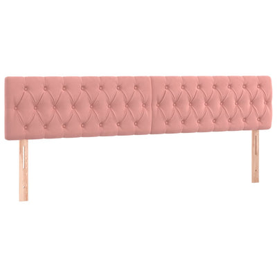 kontinentalseng med madras 200x200 cm fløjl lyserød