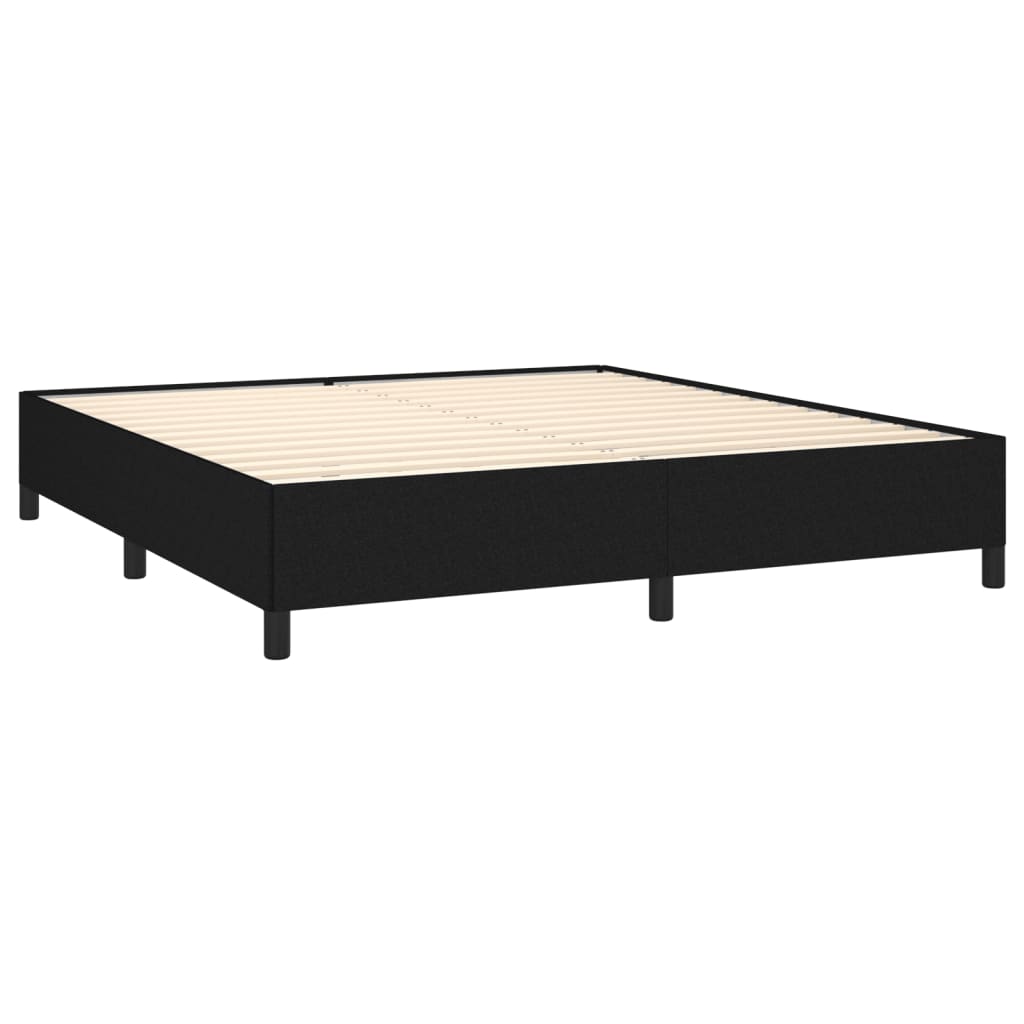 kontinentalseng med madras 180x200 cm stof sort