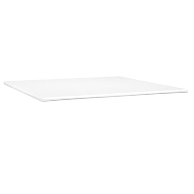 kontinentalseng med madras 200x200 cm stof cremefarvet