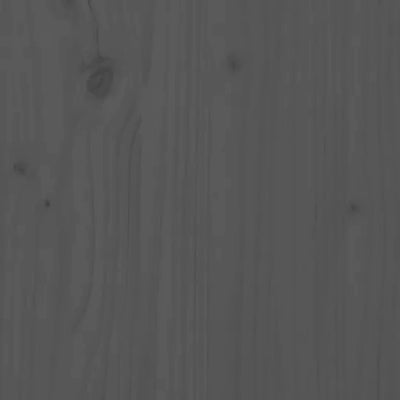 kommode 100x40x90 cm massivt fyrretræ grå