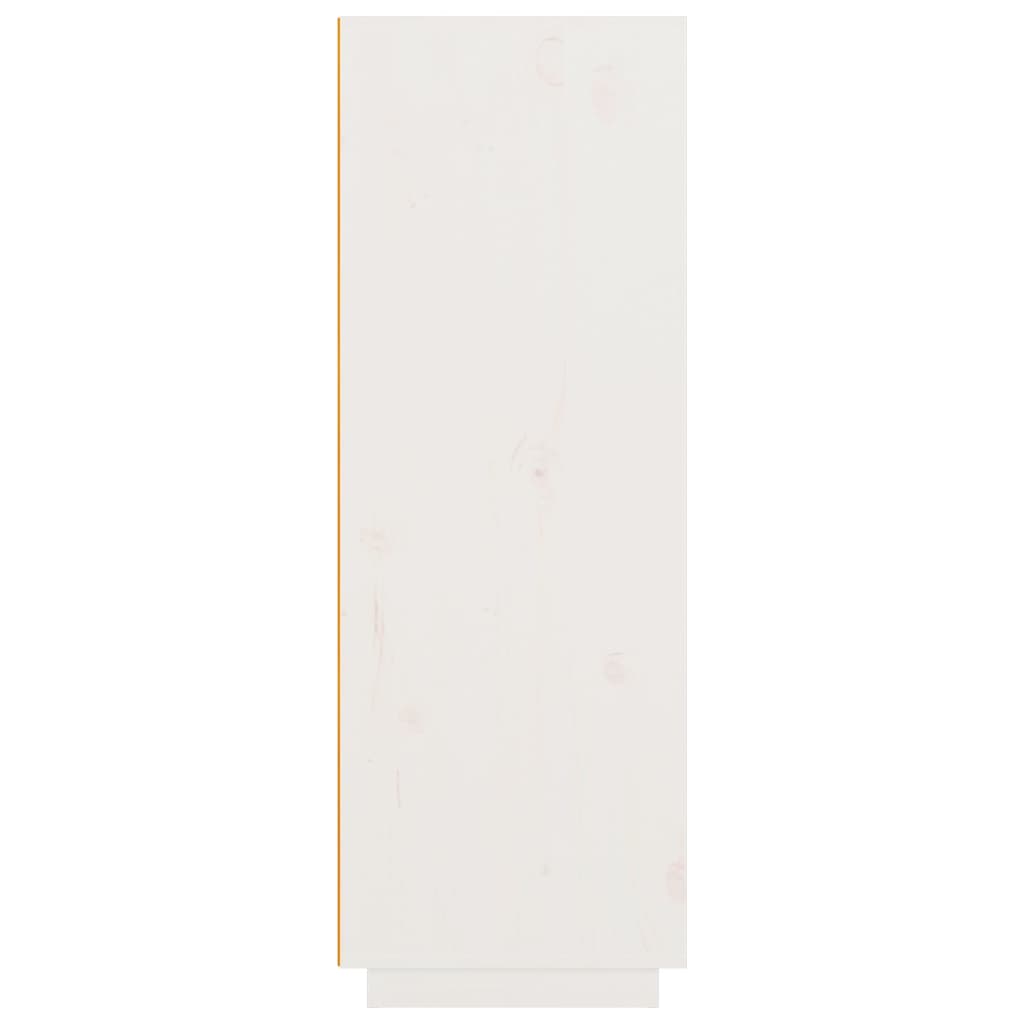 højskab 89x40x116,5 cm massivt fyrretræ hvid