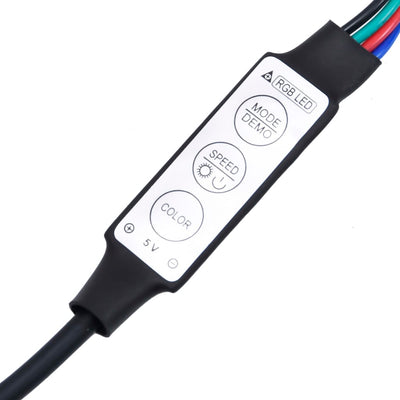 tv-skab med LED-lys 230x36,5x40 cm sort