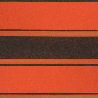 foldemarkise 3x2,5 m stof og aluminium orange og brun