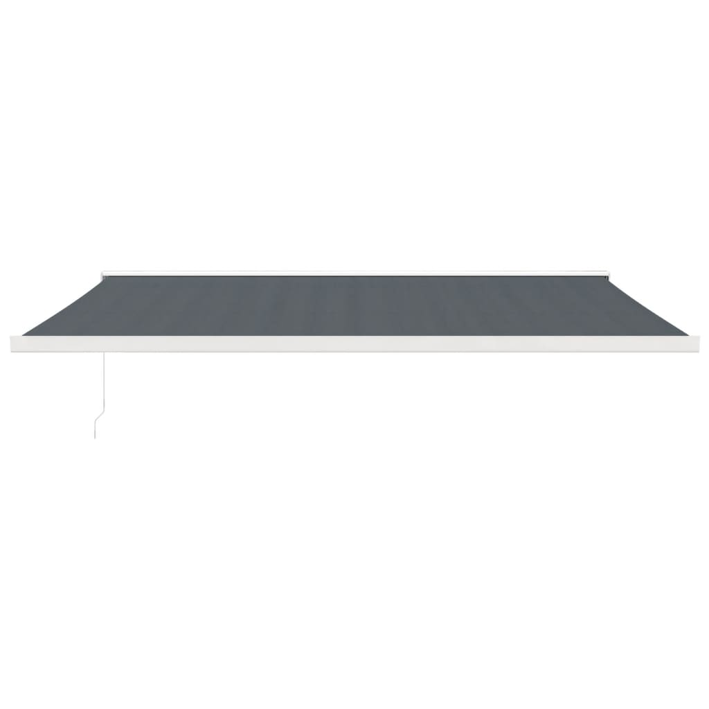 foldemarkise 4,5x3 m stof og aluminium antracitgrå