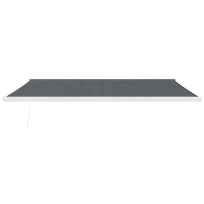 foldemarkise 4,5x3 m stof og aluminium antracitgrå