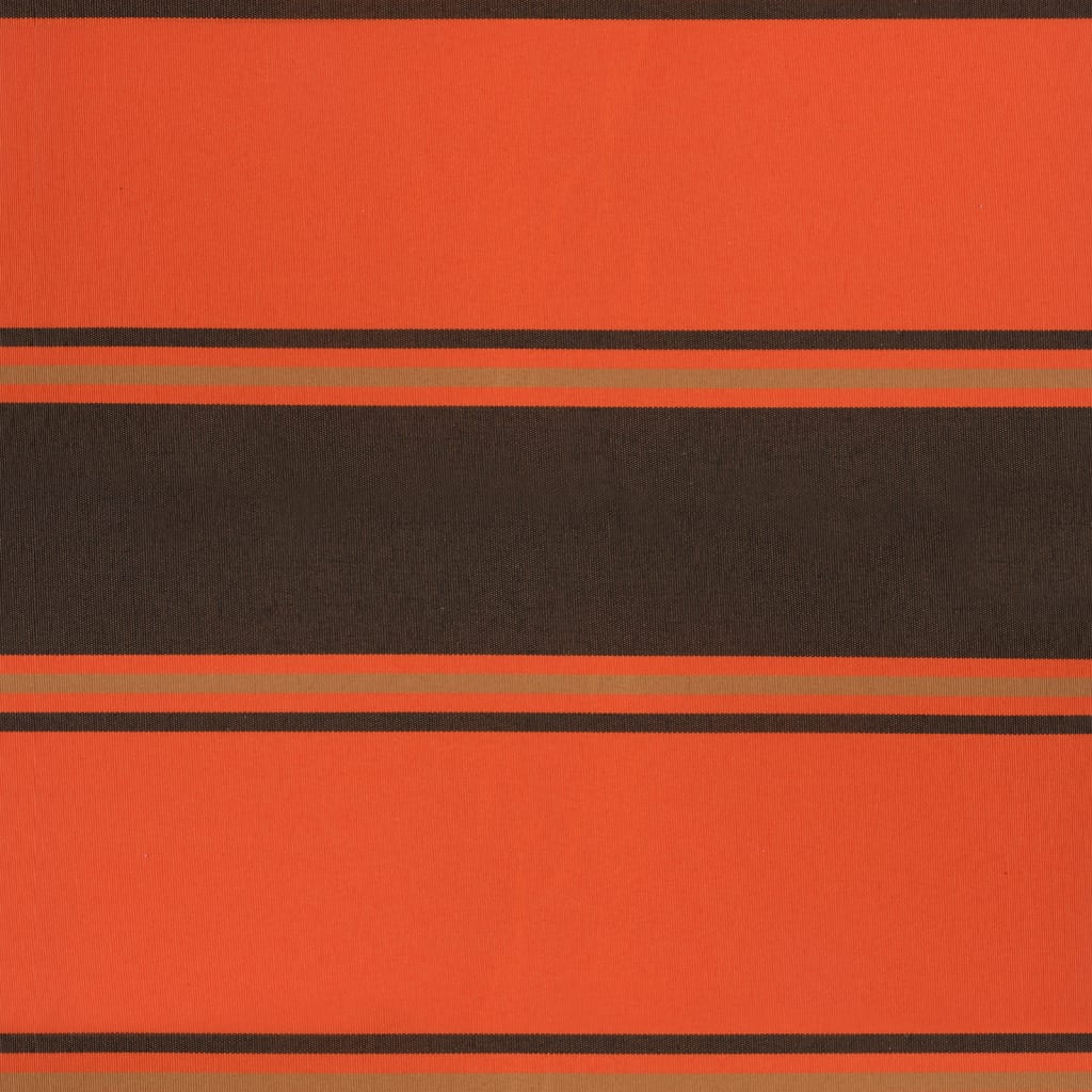 foldemarkise 3x2,5 m stof og aluminium orange og brun