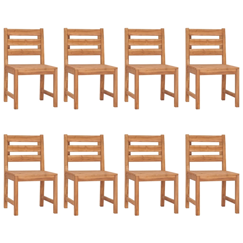 havestole 8 stk. massivt teaktræ
