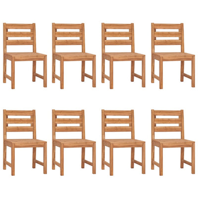 havestole 8 stk. massivt teaktræ