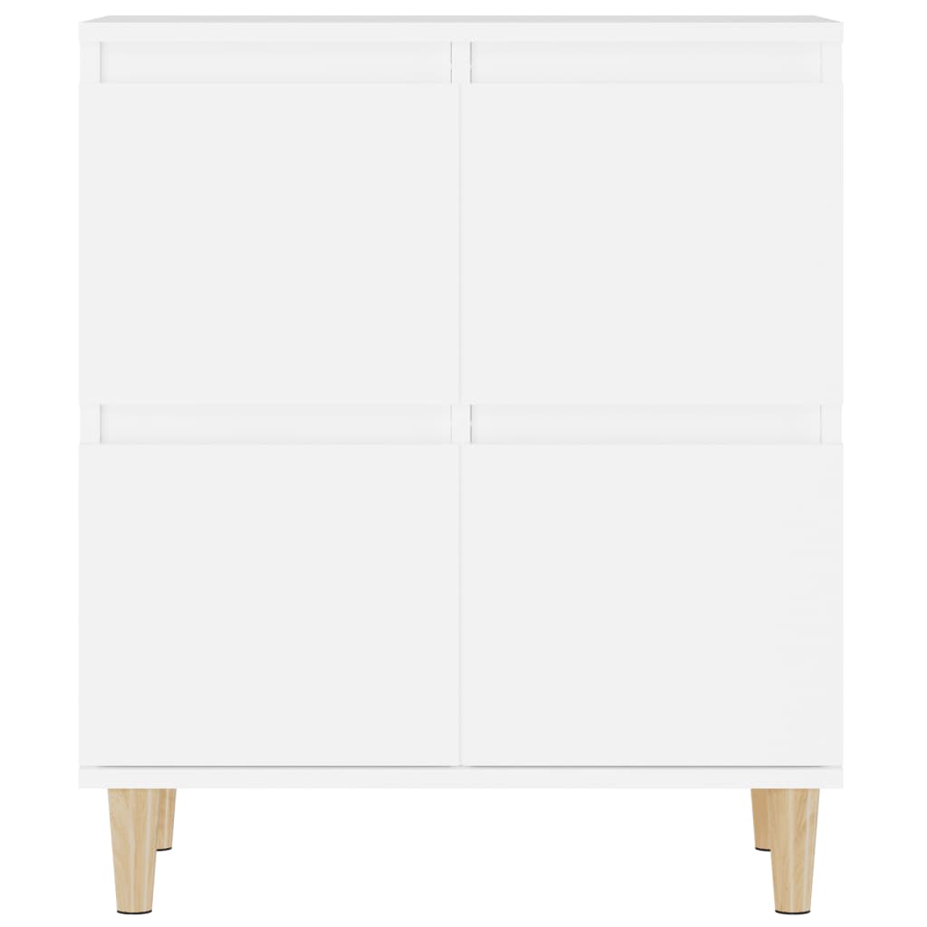 skænke 3 stk. 60x35x70 cm konstrueret træ hvid