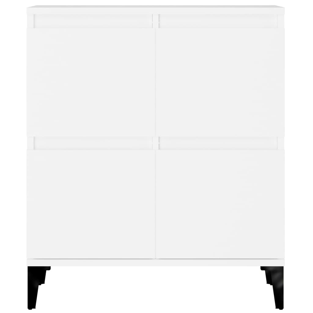 skænke 3 stk. 60x35x70 cm konstrueret træ hvid