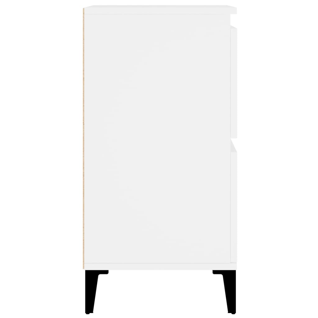 skænke 3 stk. 60x35x70 cm konstrueret træ hvid