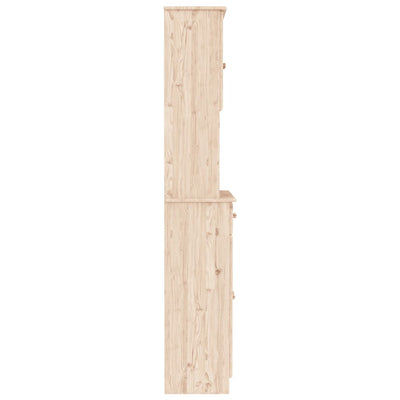 højskab ALTA 77x35x188 cm massivt fyrretræ