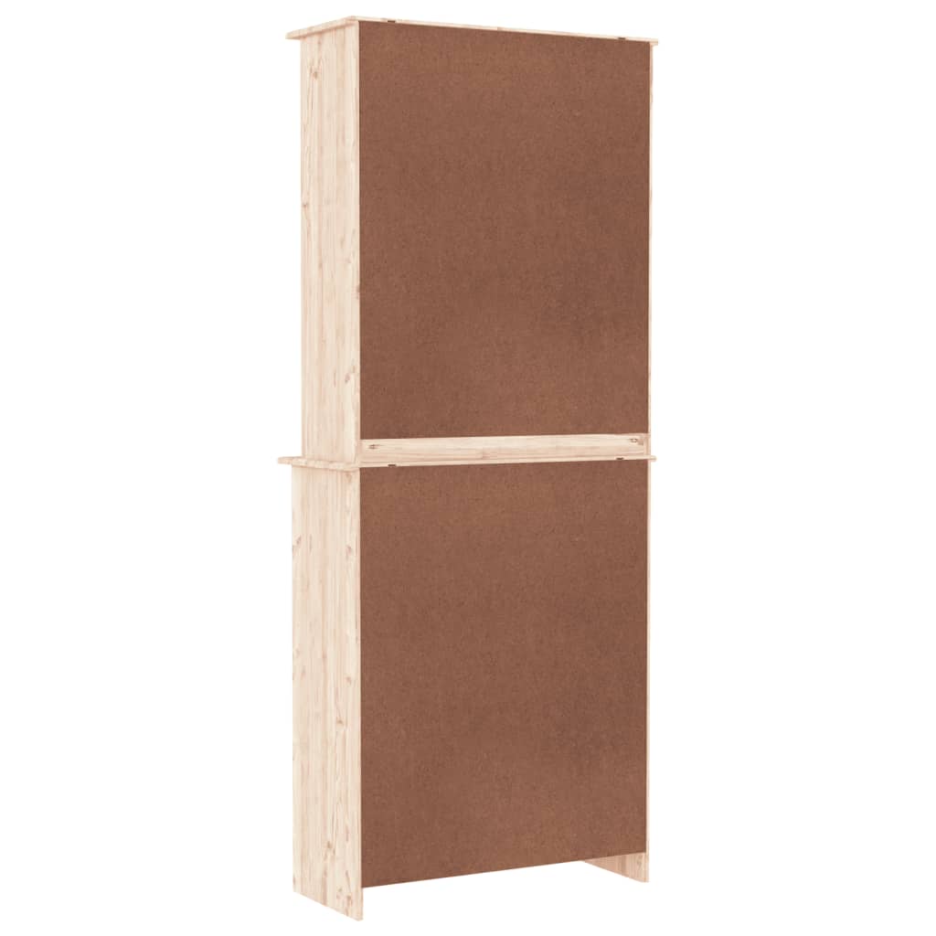 højskab ALTA 77x35x188 cm massivt fyrretræ